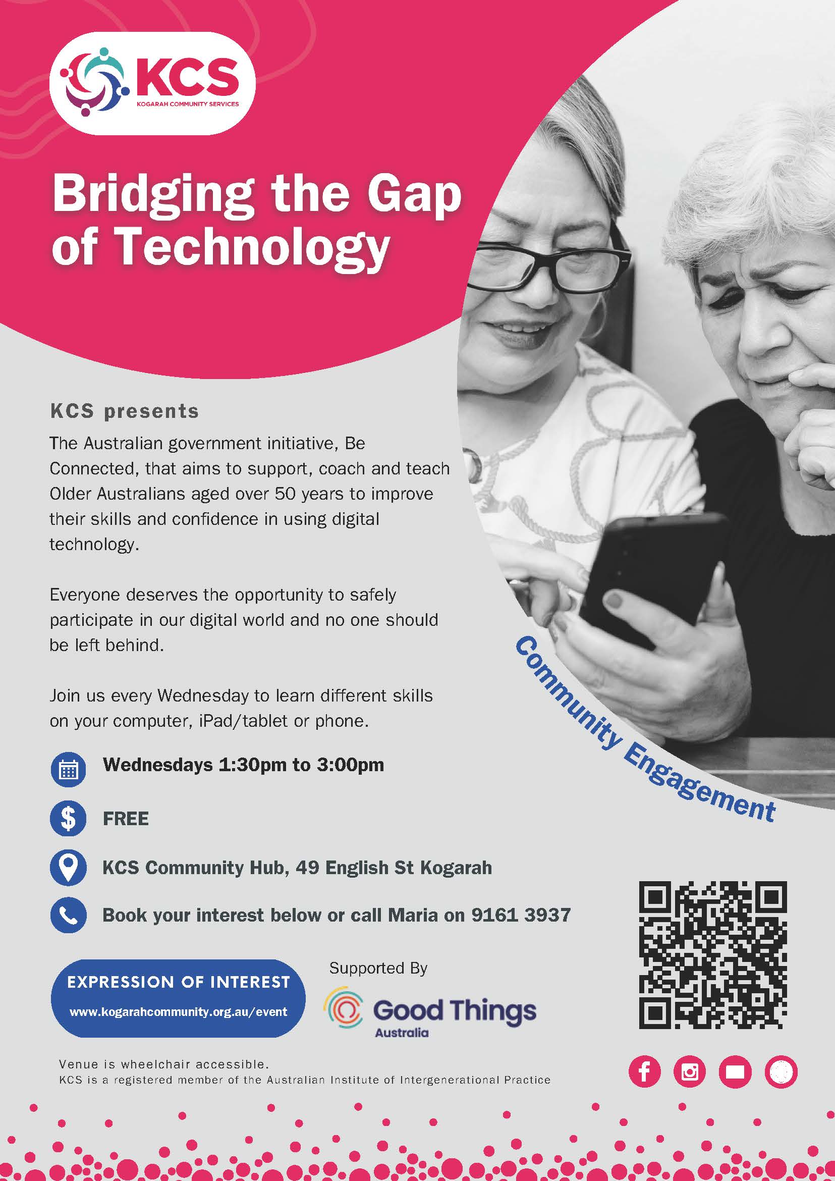 Bridging the Gap of Technology (Computer classes for seniors) - Wednesdays