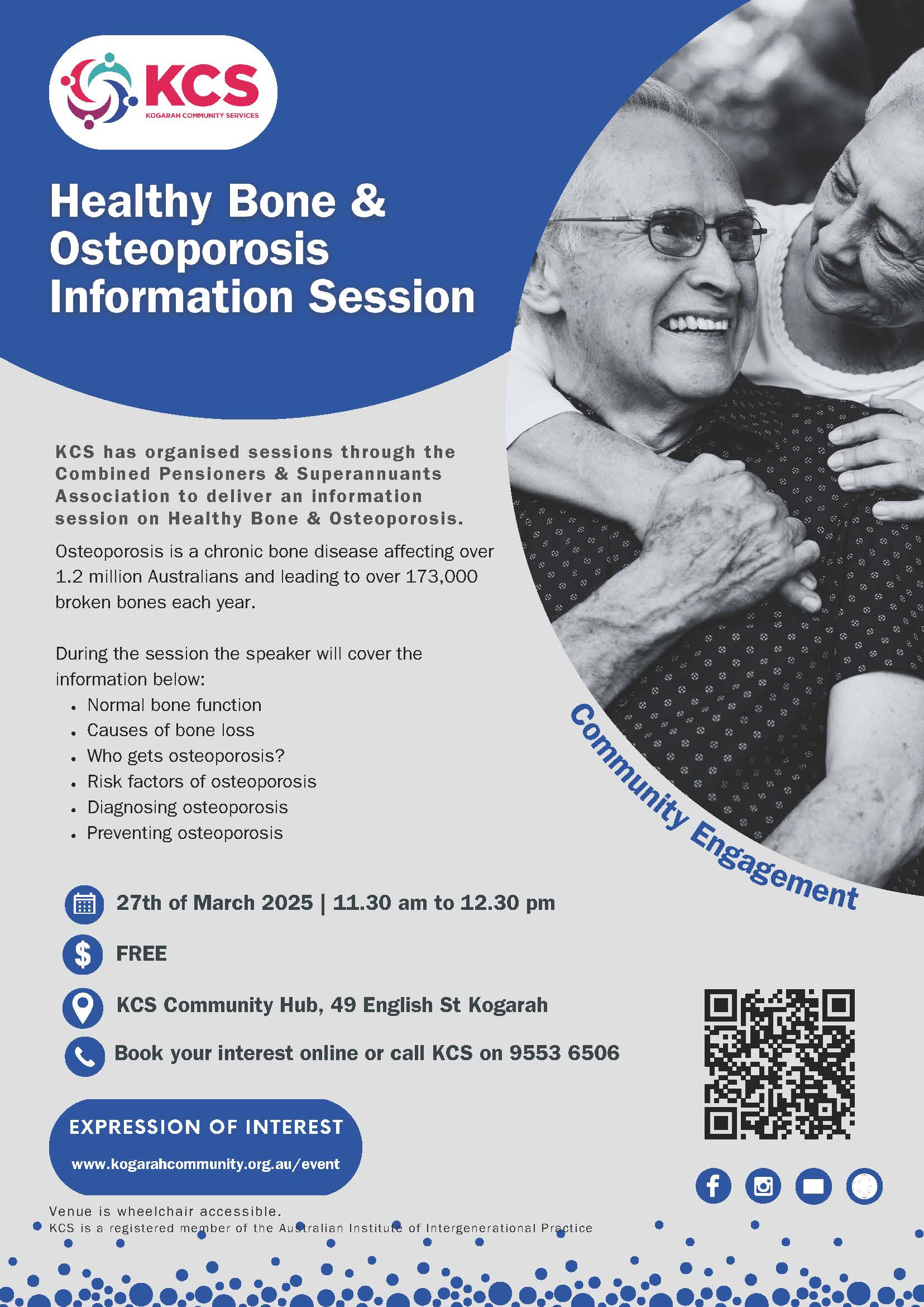 Healthy Bones & Osteoporosis - Information Session